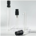 Pocket cosmetische mini -ronde plastic glazen parfumfles